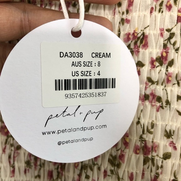 NWT Petal & Pup Valente Floral Tiered Midi Dress 4 - Picture 6 of 9